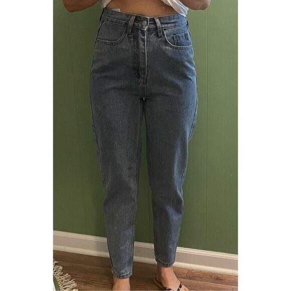 Blue Mom High Rise  Blue Women’s Jeans 26 - Picture 6 of 7